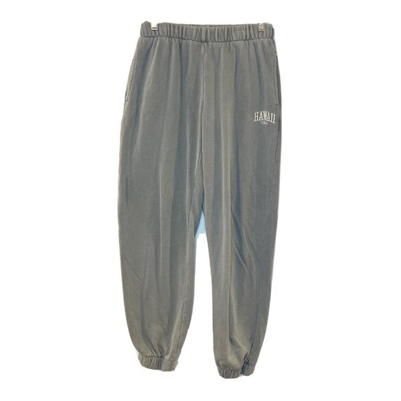 Brandy Melville Pants - Brandy Melville HAWAII USA Rosa Sweatpants Light Gray Joggers One Size OS